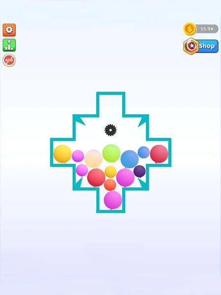 Bounce and pop - Puff Balloon - Gameplay image of android game