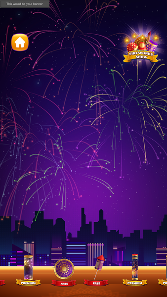 Fireworks Light Show Simulator - Gameplay image of android game