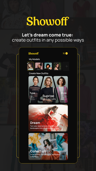 Showoff: create an ideal look - Image screenshot of android app
