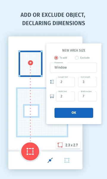 AMPLUS Area Measure Calculator - Image screenshot of android app