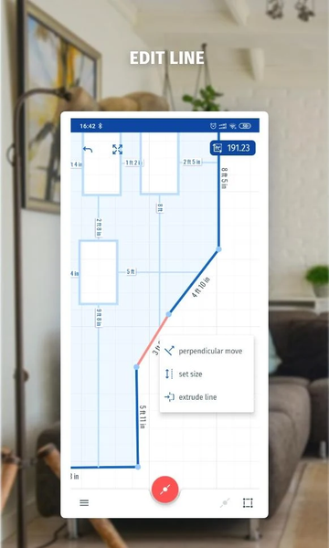 AMPLUS Area Measure Calculator - Image screenshot of android app