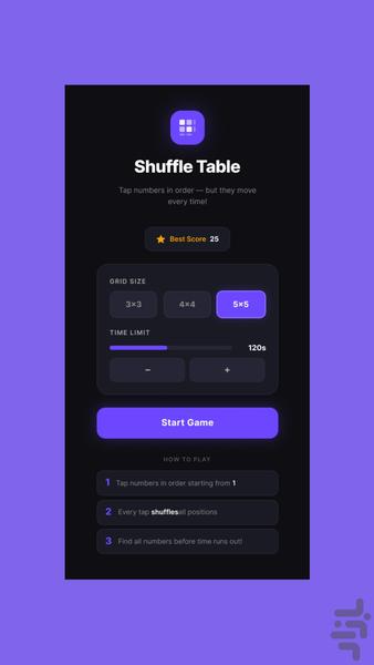 شافل تیبل - عکس بازی موبایلی اندروید
