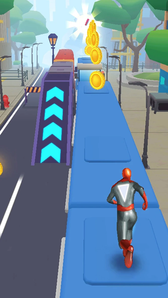 Spider Endless Hero Run - Gameplay image of android game