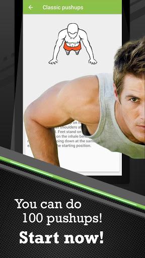 100 Pushups workout BeStronger - Image screenshot of android app