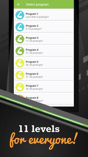 100 Pushups workout BeStronger - Image screenshot of android app