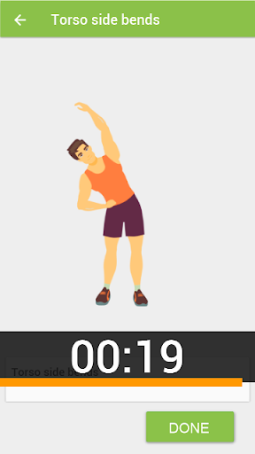 Warm up Morning exercises - Image screenshot of android app