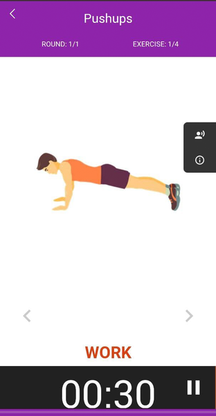 Workout 7 - Image screenshot of android app