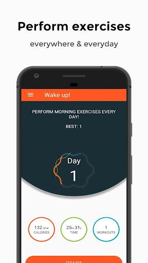 Morning exercises - Wake up - Image screenshot of android app