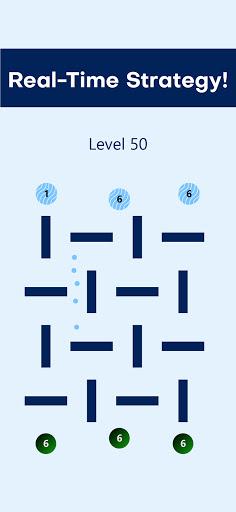 Dots War: 1v1 RTS - clash of dots - strategy games - Image screenshot of android app