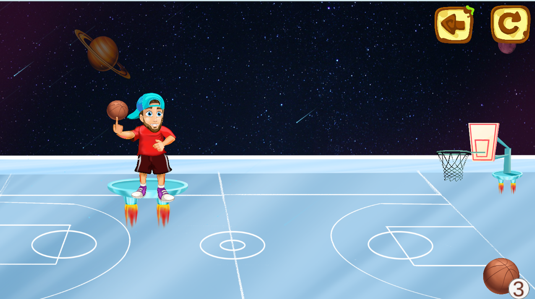 Basketball - Challenging Game - Gameplay image of android game