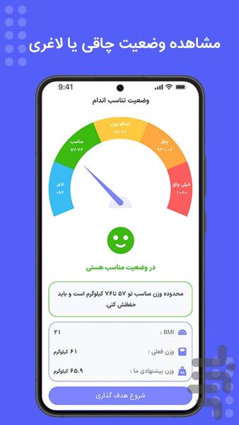 برنامه جامع لاغری و چاقی سیگما - عکس برنامه موبایلی اندروید