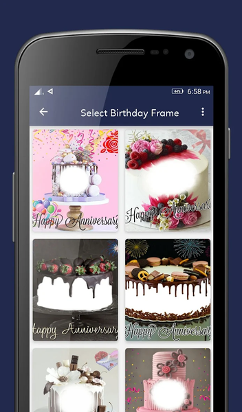 Name On Anniversary Cake Photo - Image screenshot of android app