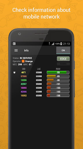 Cell Signal Monitor - Image screenshot of android app