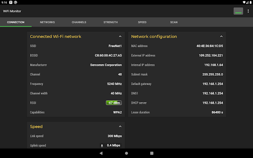 WiFi Monitor: network analyzer - عکس برنامه موبایلی اندروید