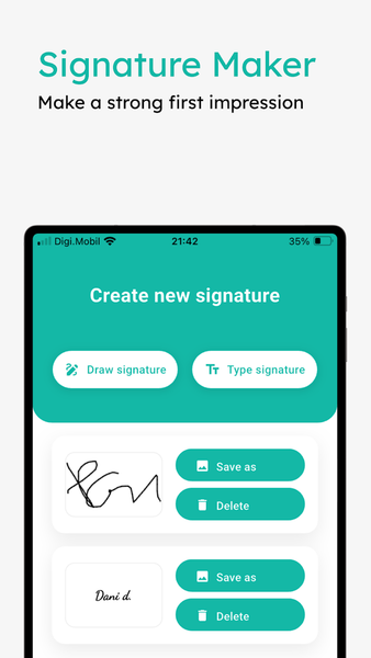 Signature Maker to My Name - Image screenshot of android app