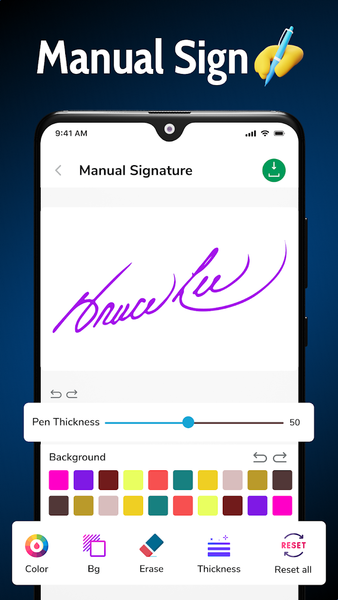 Signature Maker: Sign Creator - عکس برنامه موبایلی اندروید