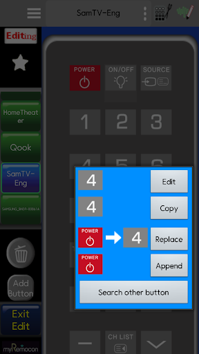 MyRemocon (IR Remote Control) - Image screenshot of android app