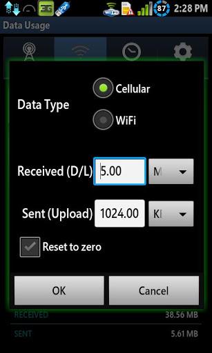 Data Usage - عکس برنامه موبایلی اندروید