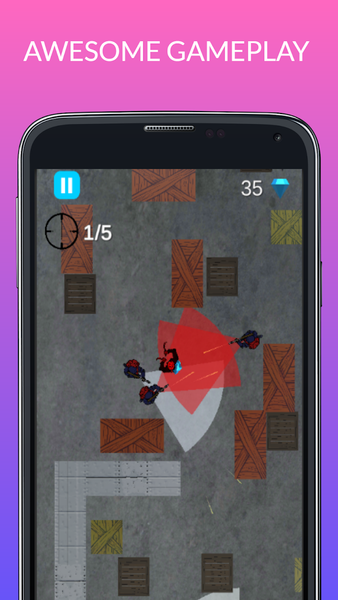 Silent Hero - Gameplay image of android game