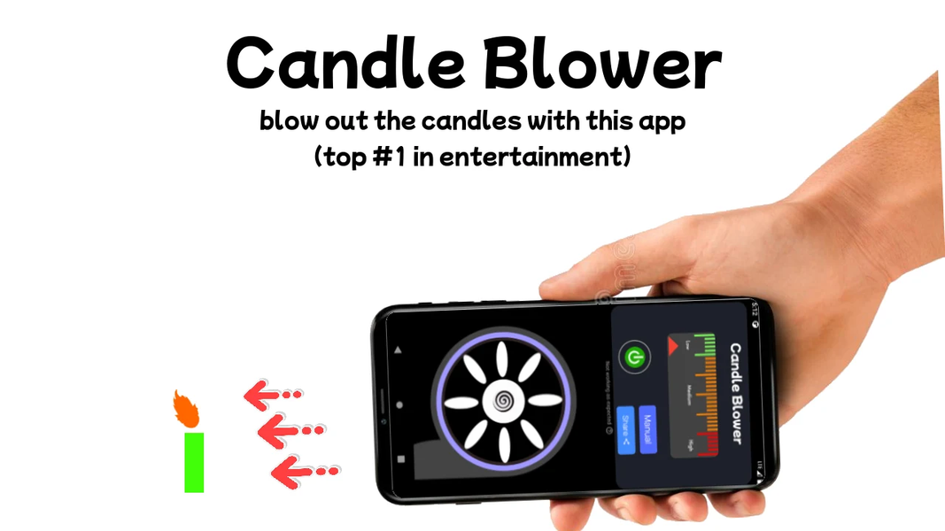 Blower - Candle Blower Lite - Gameplay image of android game