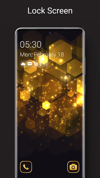 Pure Gold Lock Screen - Image screenshot of android app