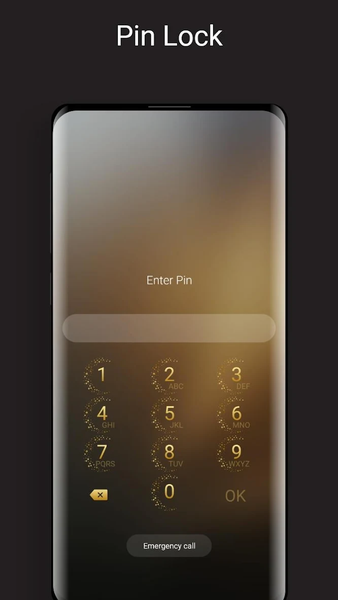 Pure Gold Lock Screen - عکس برنامه موبایلی اندروید