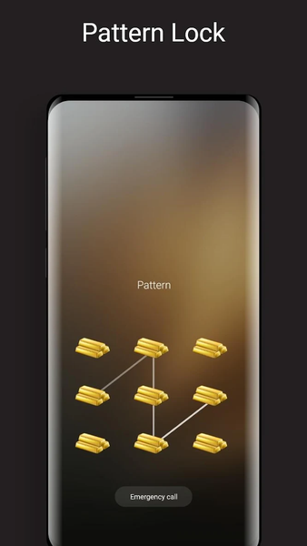 Pure Gold Lock Screen - عکس برنامه موبایلی اندروید