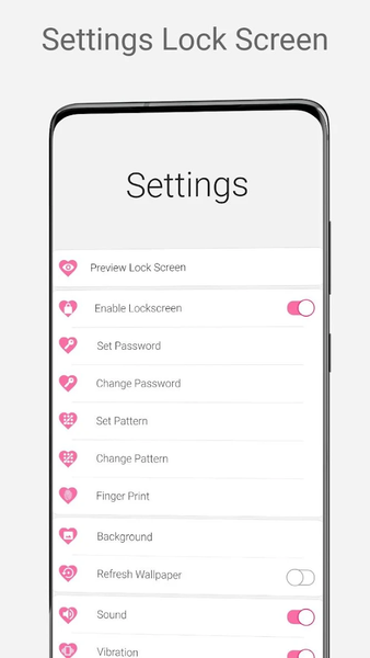 Love Heart Lock Screen - عکس برنامه موبایلی اندروید