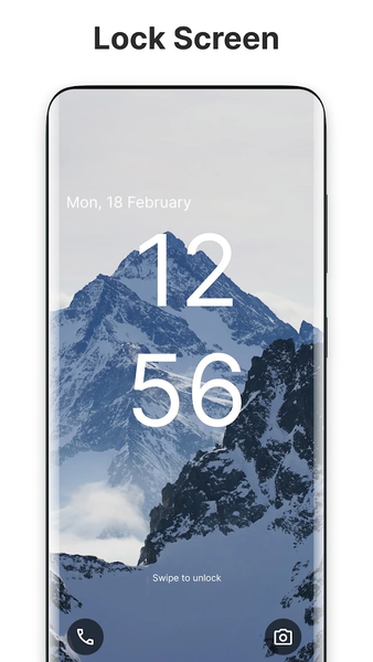 Android 13 Style Lock screen - عکس برنامه موبایلی اندروید