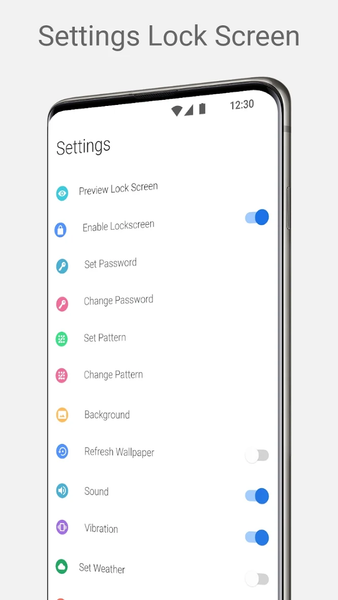 Lock Screen Android 12 Style - Image screenshot of android app