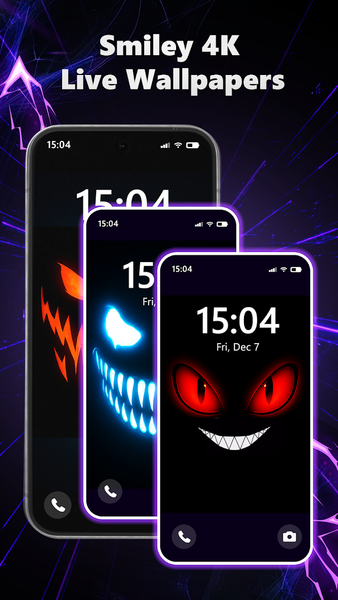 Silly Fun Smile Live Wallpaper - Image screenshot of android app