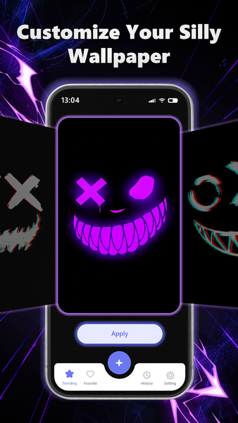 Silly Fun Smile Live Wallpaper - Image screenshot of android app