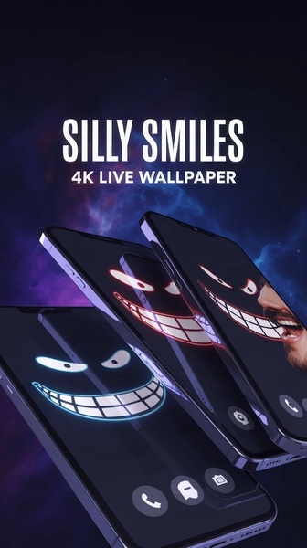 Silly Smile Live Wallpaper ۴K - عکس برنامه موبایلی اندروید
