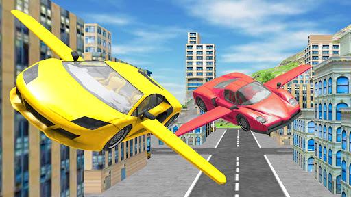 Flying car game : City car games 2020 - Gameplay image of android game