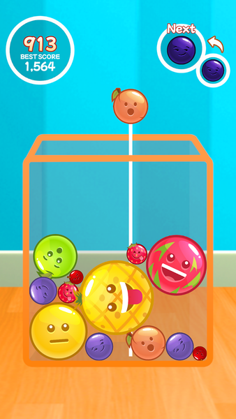 2048 Fruit Drop Merge - Gameplay image of android game