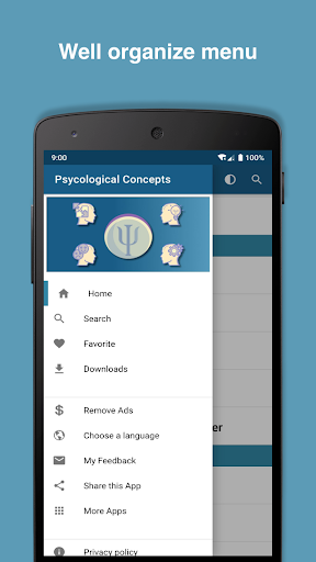 Psychological concepts' Handbook - Image screenshot of android app
