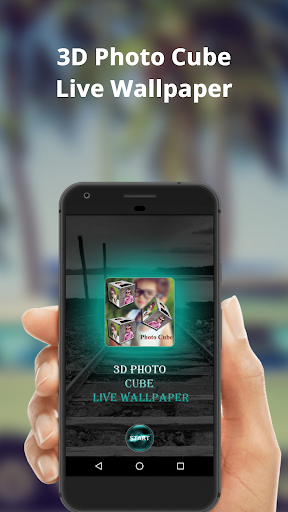 3D Photo Cube Live Wallpaper - Image screenshot of android app