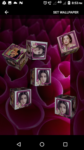 3D Photo Cube Live Wallpaper - Image screenshot of android app