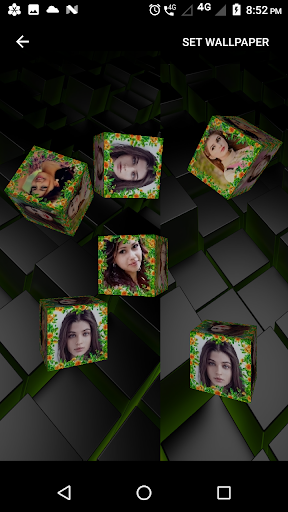 3D Photo Cube Live Wallpaper - Image screenshot of android app