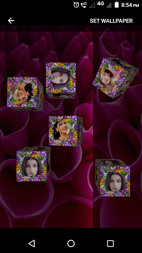 3D Photo Cube Live Wallpaper - Image screenshot of android app