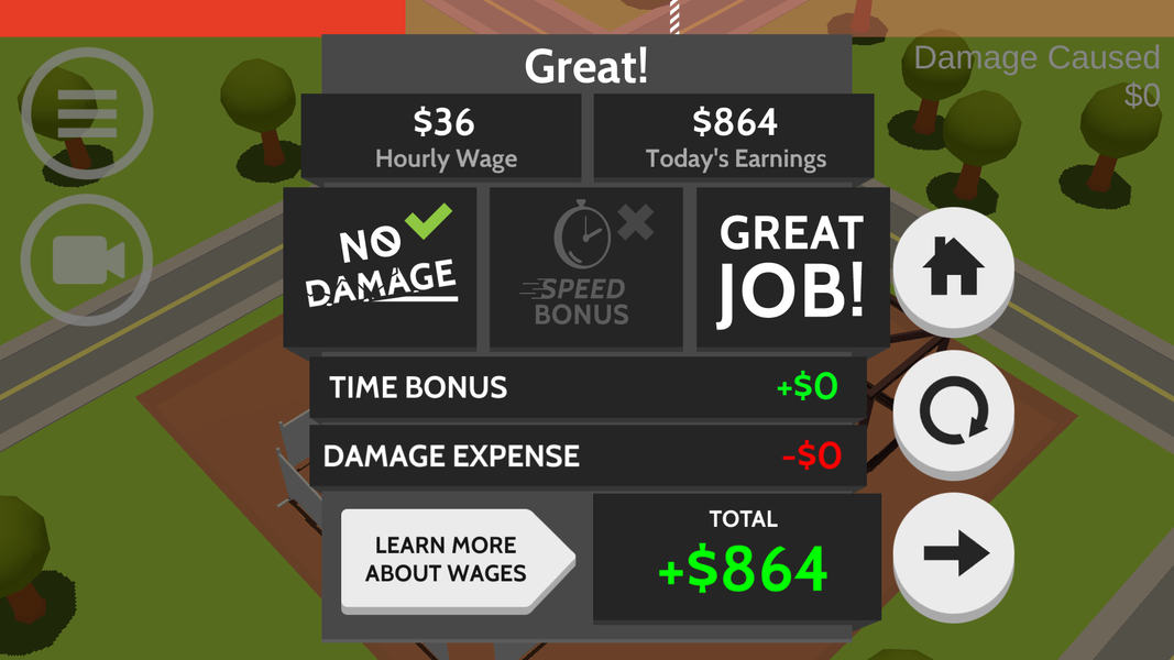 Hooked! A Tower Crane Game - Gameplay image of android game