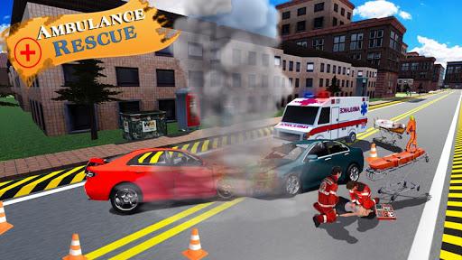 Ambulance Rescue Simulator: Em - Gameplay image of android game