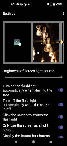 Flashlight - Super Bright LED - Image screenshot of android app
