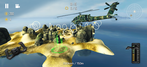 Helicopter Simulator 3D - Gameplay image of android game