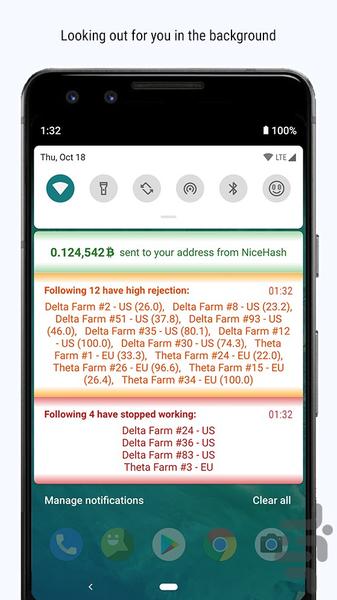 NiceHash Watch - Image screenshot of android app
