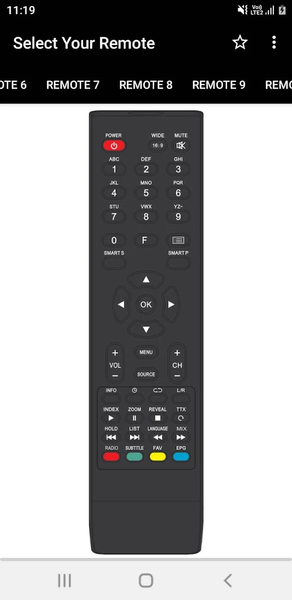 Marshal TV Remote - Image screenshot of android app