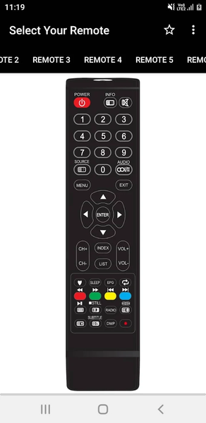 Marshal TV Remote - Image screenshot of android app