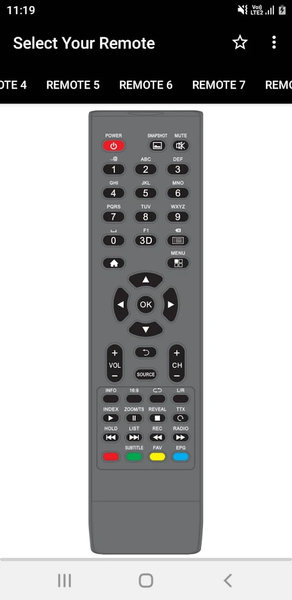 Marshal TV Remote - Image screenshot of android app