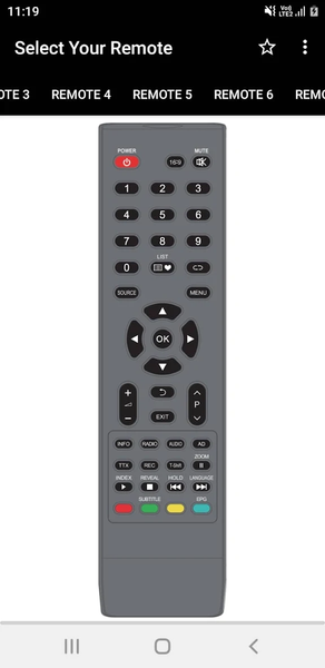 Marshal TV Remote - Image screenshot of android app