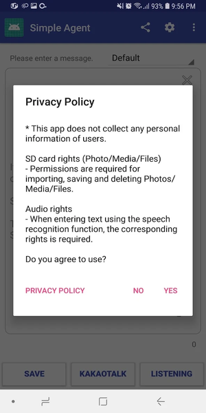 Simple Agent - Image screenshot of android app